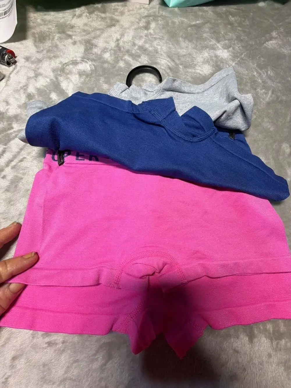 Maddie & Sofie 4-Pack Girls' Boy Short Underwear, Size Medium 8/10